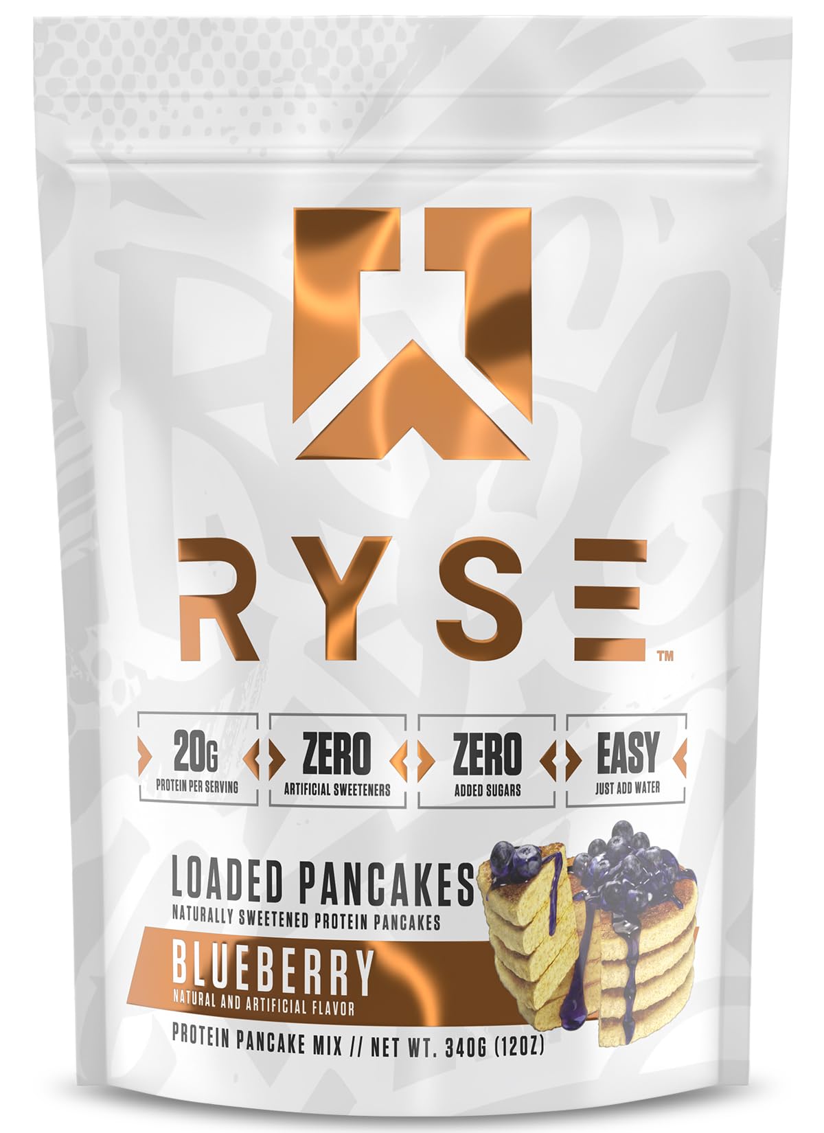 RYSE Loaded Protein Pancake & Waffle Mix - Blueberry - Naturally Sweetened Breakfast with 21g Protein, 3g MCTs and 2g Fiber - No Added Sugar - High Protein Snack for Clean Energy - 6 Servings - Image 7