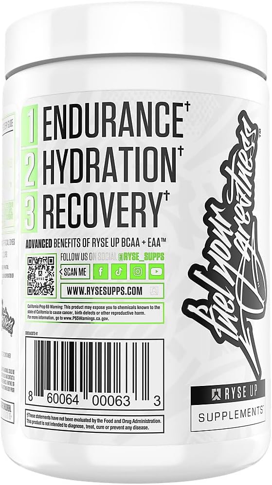 RYSE BCAA EAA Powder - Tropical Snocone - 5g Branched Chain Amino Acids, 3g Essential Aminos, Sugar-Free Electrolytes for Muscle Recovery, Endurance, Hydration and Strength - 30 Servings - Image 3