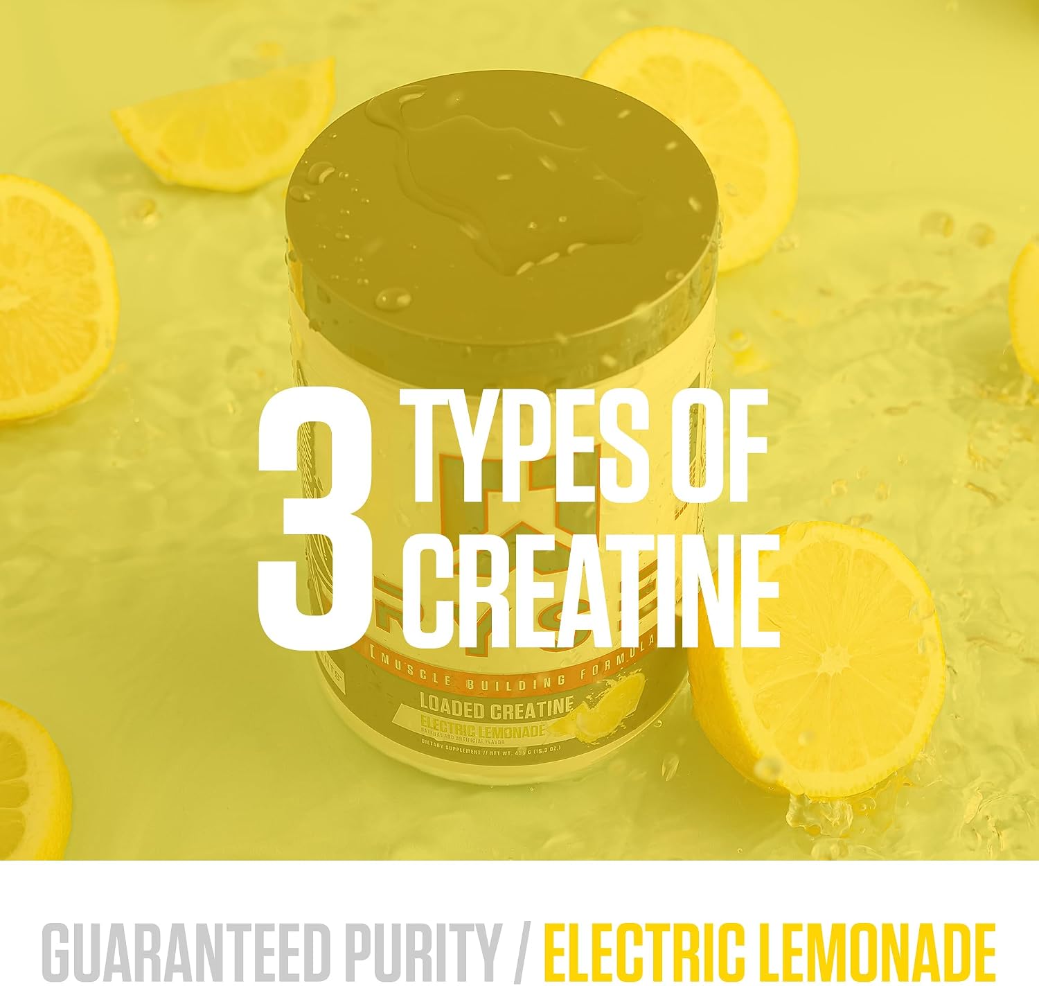 RYSE Loaded Creatine for Men & Women - Electric Lemonade - Muscle Building Formula with 3 Forms of Electrolytes, Betaine Anhydrous and Peak ATP - Strength, Power & Endurance Support - 30 Servings - Image 3