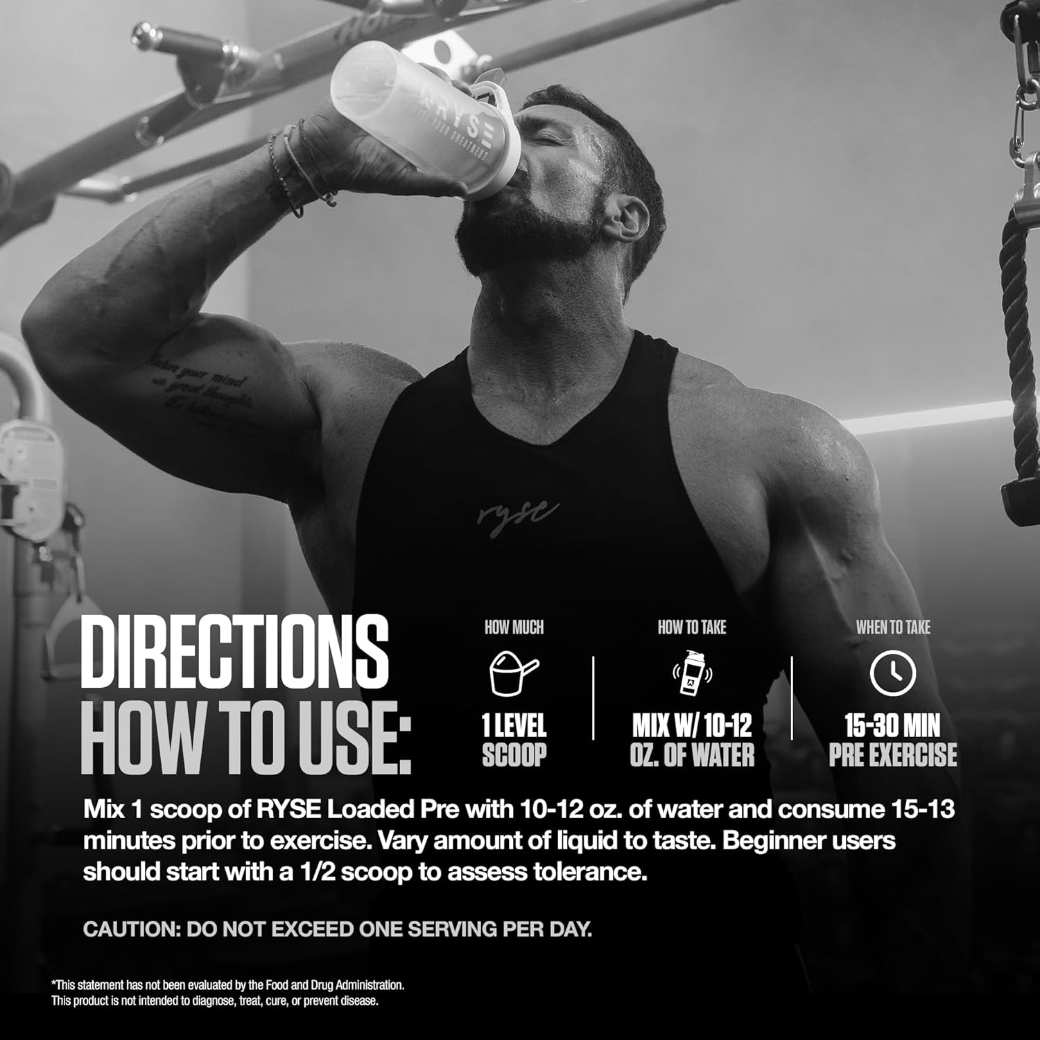 Ryse Loaded Pre Workout Powder - Pink Splash - Daily Pre-Workout for Men & Women with 325mg Caffeine, Beta Alanine, and Citrulline for Pump, Focus, and Energy - 30 Servings - Image 6