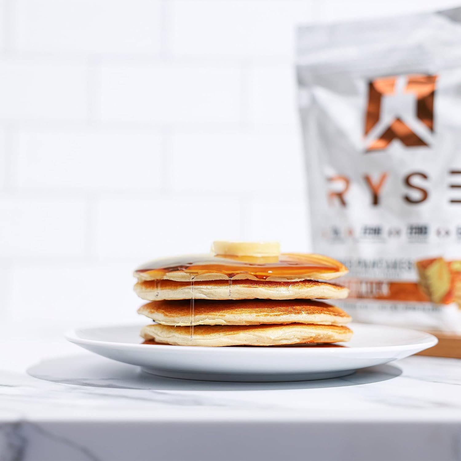 RYSE Loaded Protein Pancake & Waffle Mix - Banana - Naturally Sweetened Breakfast with 21g Protein, 3g MCTs and 2g Fiber - No Added Sugar - High Protein Snack for Clean Energy - 6 Servings - Image 5