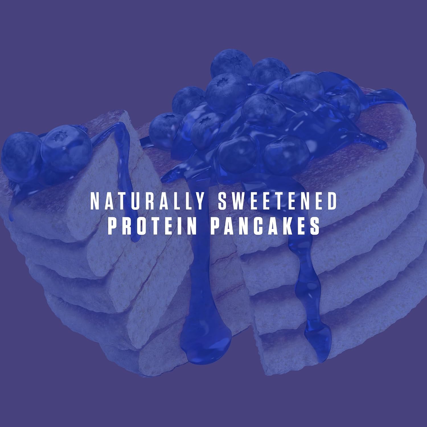 RYSE Loaded Protein Pancake & Waffle Mix - Blueberry - Naturally Sweetened Breakfast with 21g Protein, 3g MCTs and 2g Fiber - No Added Sugar - High Protein Snack for Clean Energy - 6 Servings - Image 3