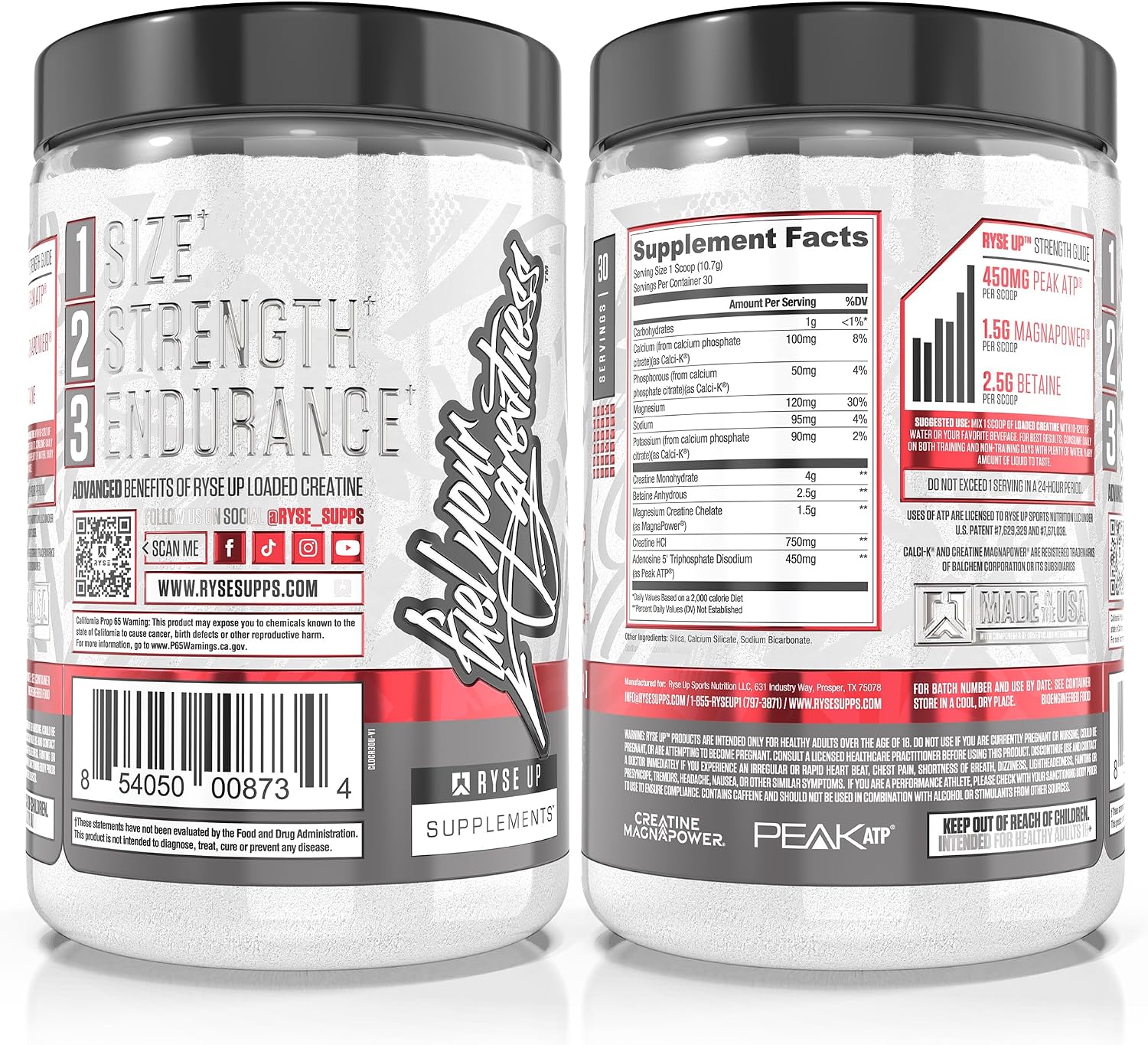 RYSE Loaded Creatine for Men & Women - Unflavored - Muscle Building Formula with 3 Forms of Electrolytes, Betaine Anhydrous and Peak ATP - Strength, Power & Endurance Support - 30 Servings - Image 6
